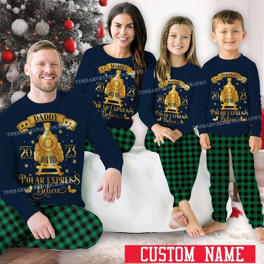 Discover Personalized Christmas Family Pajamas Set Custom Christmas