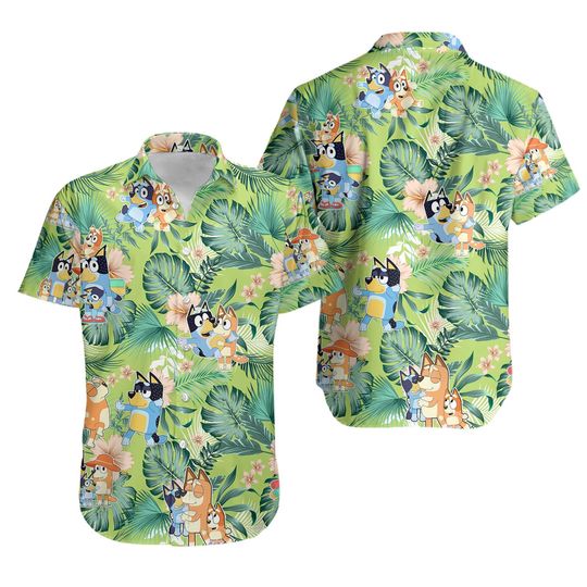 Discover BlueyDad Hawaiian Dad Life Family Shirt