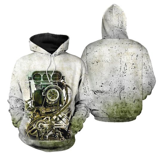 Discover Drag Racing Unisex 3D Hoodie All Over Printed