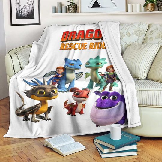 Discover Dragons Rescue Riders Throw Blanket