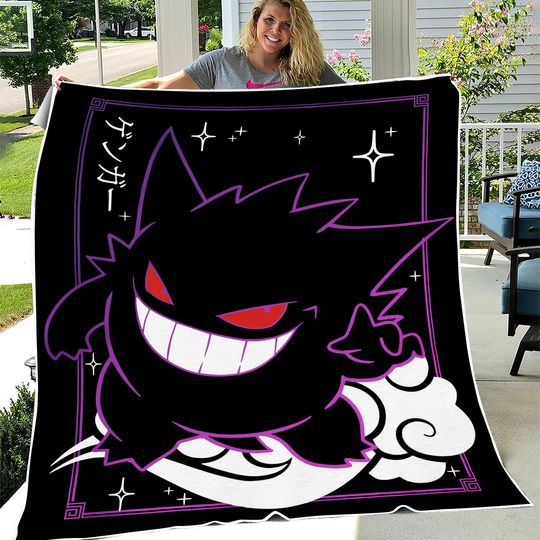 Discover Gengar blanket! Perfect for a Gift, Present, Holiday, Birthday! Japanese Anime