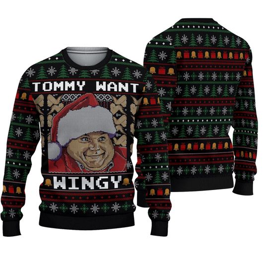 Discover Tommy Want Wingy Funny Christmas Ugly Sweater