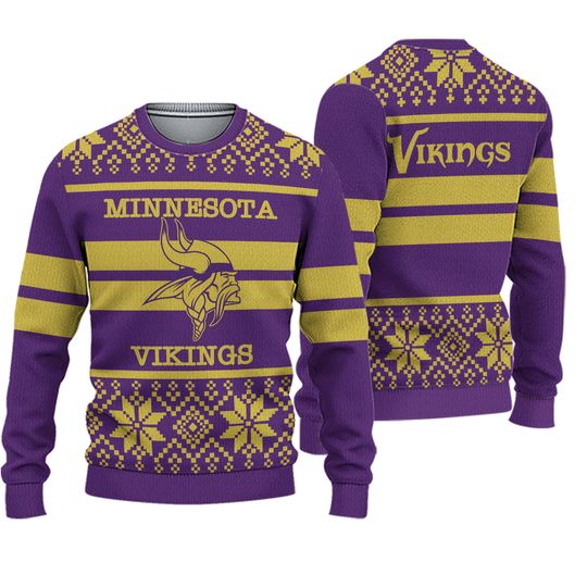 Discover Vikings Football Christmas Ugly Sweater Sweatshirt