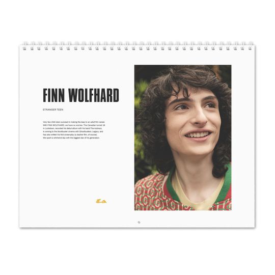 Discover Finn Wolfhard Vol.2 - 2024 Wall Calendar