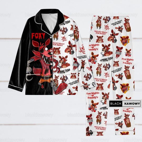 Discover Christmas Foxy Pajamas Set, Five Nights At Freddy Pajamas, Fnaf Movie Pajamas