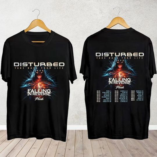 Discover Disturbed 2024 Tour T-Shirt Concert Music T Shirt