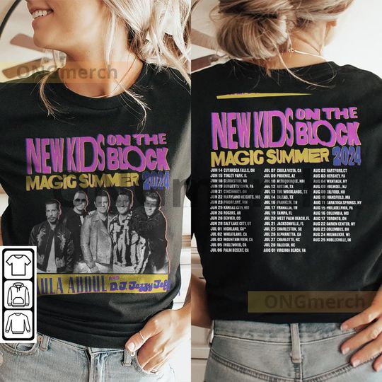 Discover NK on The Block Music Shirt, 2Side NK on The Block The Magic Summer Tour 2024