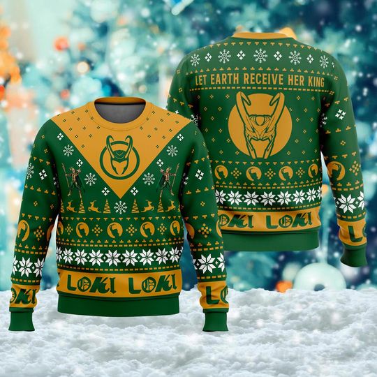Discover Let Earth Receive King Ugly Christmas Sweater