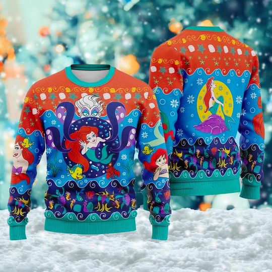Discover The Little Princess 3D Ugly Christmas Sweater