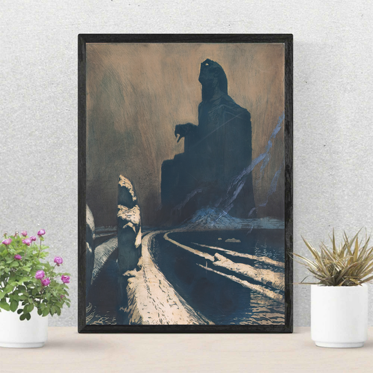 Discover Resistance - Black Idol, by Frantisek Kupka Premium Matte Vertical Poster