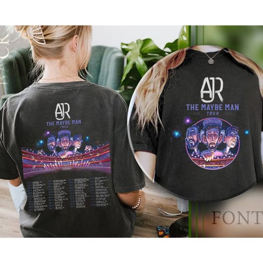 Discover Double Side AJR The Maybe Man Tour 2024, AJR Band Fan Shirt