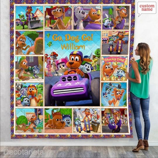 Discover Personalized Go Dog Go Blanket