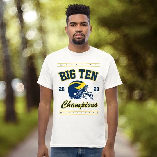 Discover Michigan 2023 Big Ten Champions Shirt, Michigan Big Ten Champs T Shirt