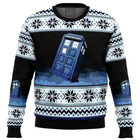 Discover Doctor Who Tardis Ugly Christmas Sweater, Christmas Gift