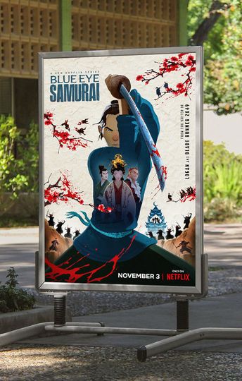 Discover Blue Eye Samurai Movie Netflix 2023 Poster