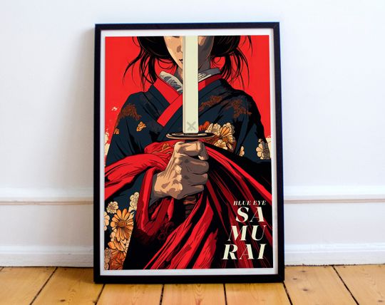 Discover Blue Eye Samurai Anime Movie Poster, Anime Film Wall Art, Movie Poster