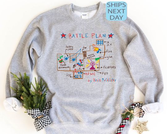 Discover Battle Plan Sweatshirt, Christmas Movie Sweatshirt,