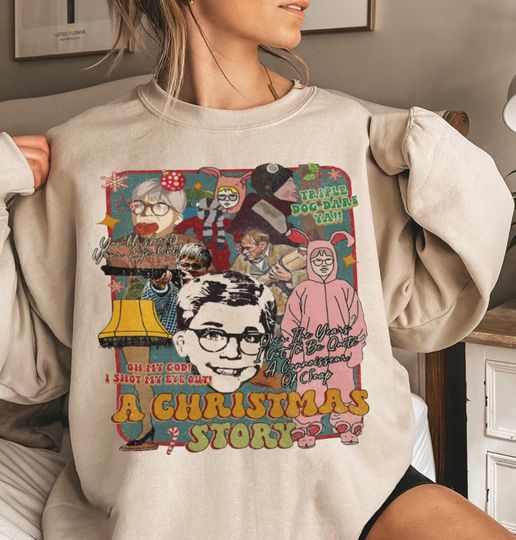 Discover Vintage A Christmas Story Sweatshirt, You'll Shoot Your Eye Out Shirt