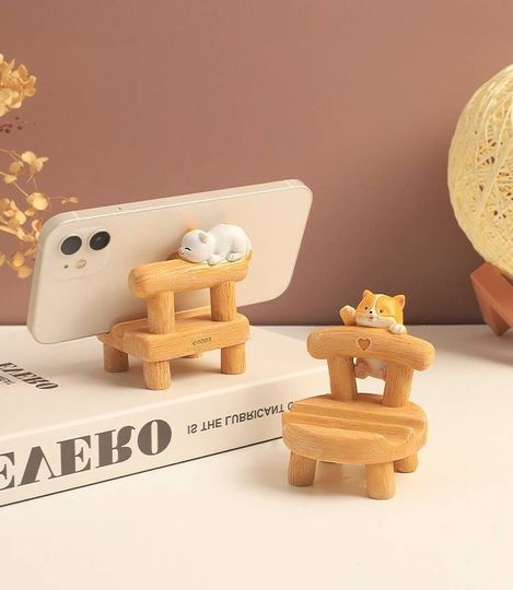 Discover Cute Stool Phone Stand, Desktop Mobile Phone Holder