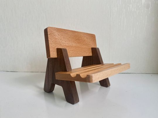 Discover Cute Chair Phone Stands, Wooden Bench Cell Phone Holder
