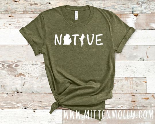 Discover Michigan Native Tee Shirt for Michiganders