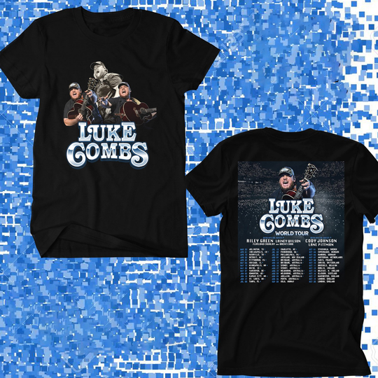 Discover TOUR 2023 Lukee Comb WORLD TOUR BLACK TEE SHIRT