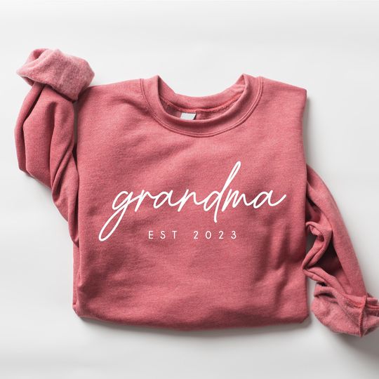 Discover Personalized Grandma Est Sweatshirt, Mothers Day Gift, Gift for Grandmother