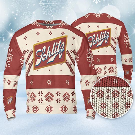 Discover Schlitz Christmas Ugly Sweater