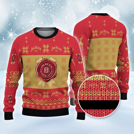 Discover Jim Beam Christmas Ugly Sweater