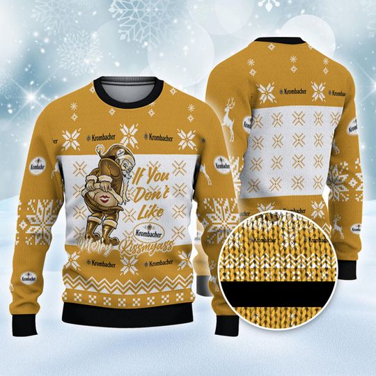 Discover Krombacher Funny Santa Christmas Ugly Sweater