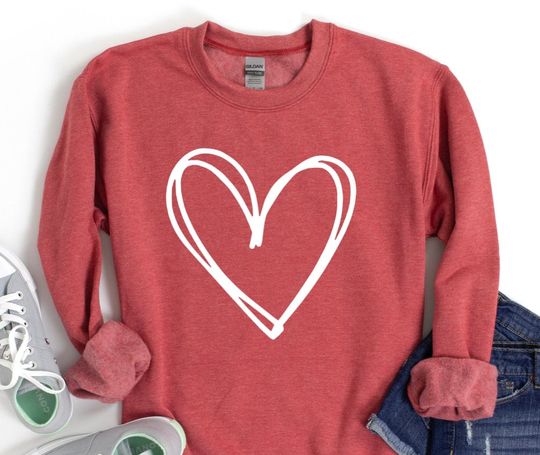 Discover Heart Valentine's Day Sweatshirt