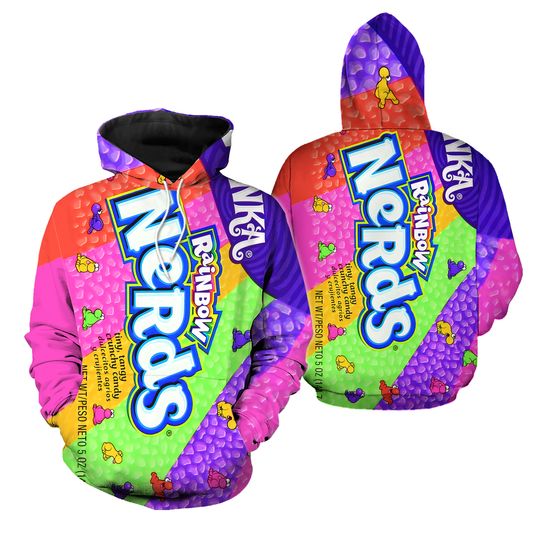 Discover Chocolate Candy Nerds Rainbow Group Halloween Hoodies
