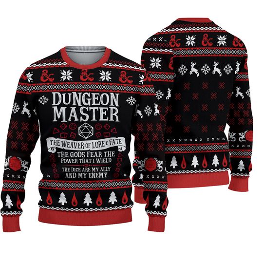 Discover Classes Dungeon Master Premium Ugly Sweater