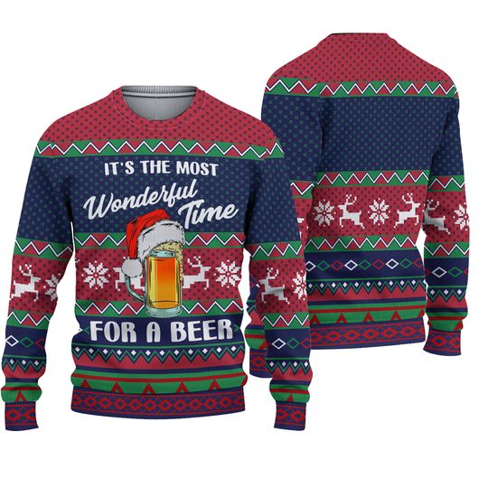 Discover Most Wonderful Time For A Beer Ugly Sweater