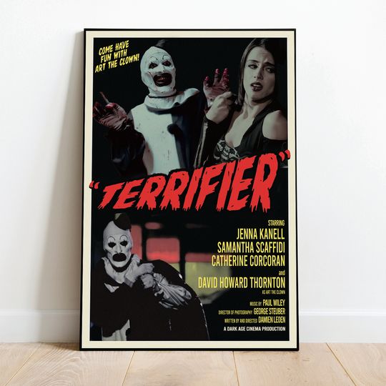 Discover Terrifier art the clown horror poster Premium Matte Vertical Poster