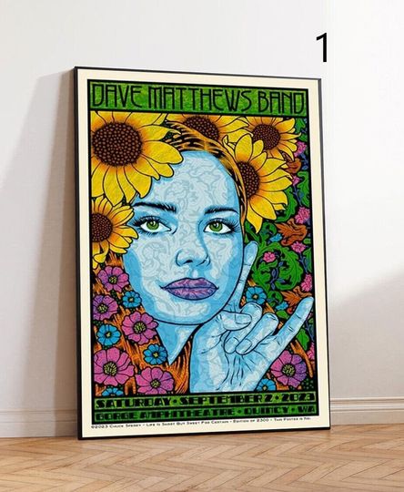 Discover Dave Matthews Band Gorge Amphitheatre Quincy Poster W