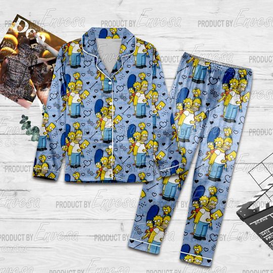 Discover The Simpsons Christmas Pajamas Set