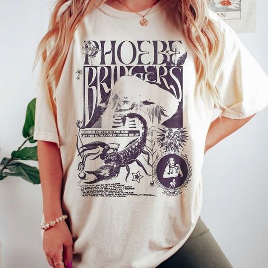 Discover Phoebe Bridgers I Know The End Punisher Merch Lyric Tee