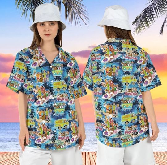 Discover Scooby Doo Summer Hawaiian Shirt, Scooby Doo Friends Vacation Aloha Shirt