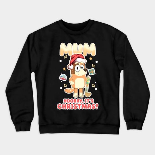 Discover MOM BRINGS A CHRISTMAS GIFT BlueyDad Sweatshirt