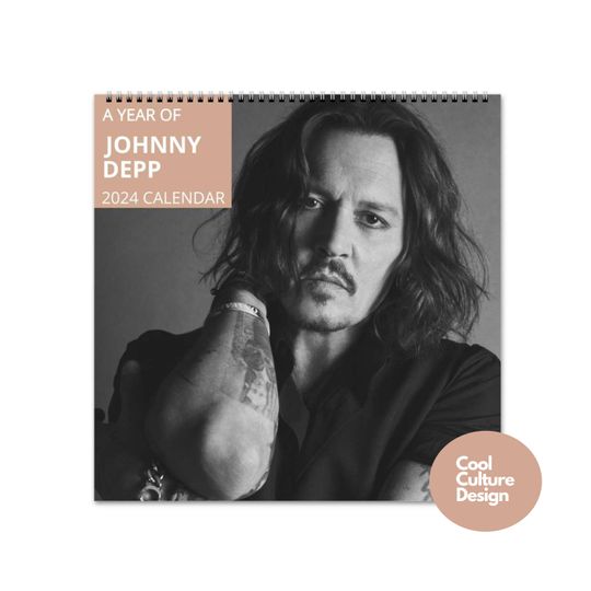 Discover Johnny Depp Calendar Vol.1 - 2024 Calendar, Wall Calendar 2024