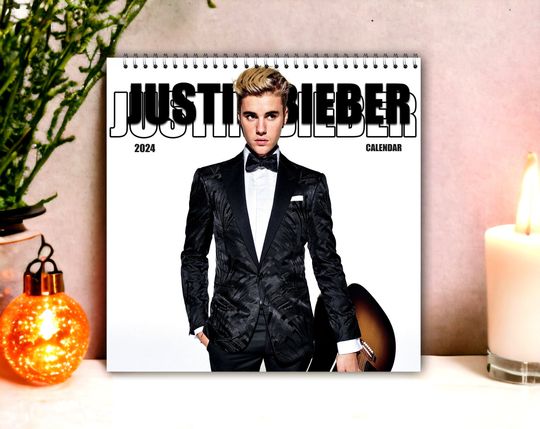 Discover Justin Calendar, Bieber 2024 Wall Calendar, Celebrity Calendar 2024