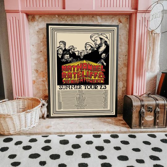 Discover Nathaniel rateliff summer tour 2023 poster print
