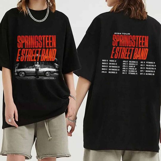Discover Bruce Springsteen & The E Street Band Rescheduled US Tour 2024 Shirt