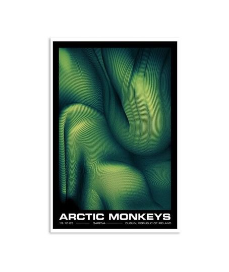 Discover Arctic Monkeys Oct 19.2023 Dublin Ireland 3Arena Premium Matte Vertical Poster