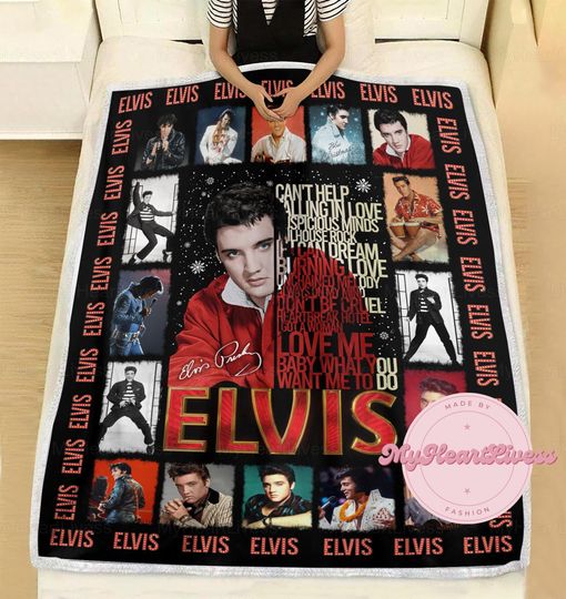Discover Elvis King Fleece Blanket