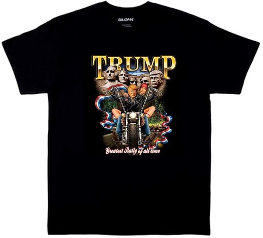 Discover TRUMP RALLY Black color T-shirts Gildan Heavy Cotton Trump2024 Political
