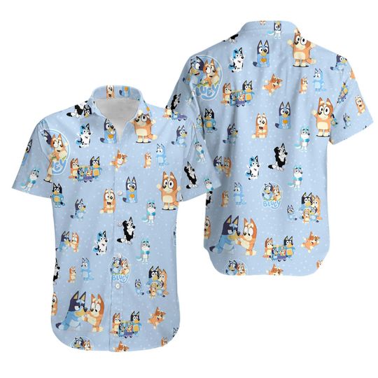 Discover BlueyDad Family Hawaiian Shirt