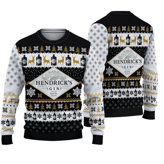 Discover Hendricks Gin Scotland Whiskey Ugly Christmas Sweater