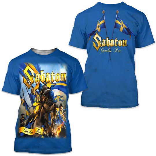 Discover Sabaton Music Vintage The 90s 3D Tshirt